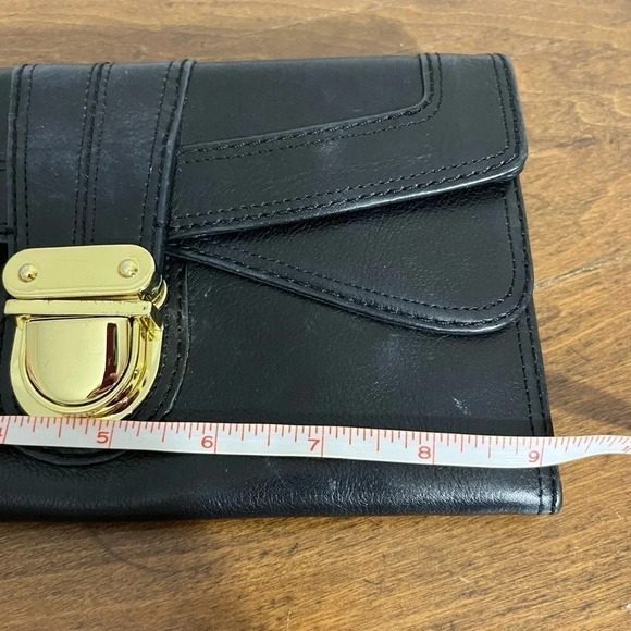 Beautiful! Nordstrom black leather wristlet - Picture 3 of 11
